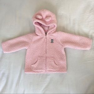 Carter’s- Fleece Pink Zip-Up Hoodie